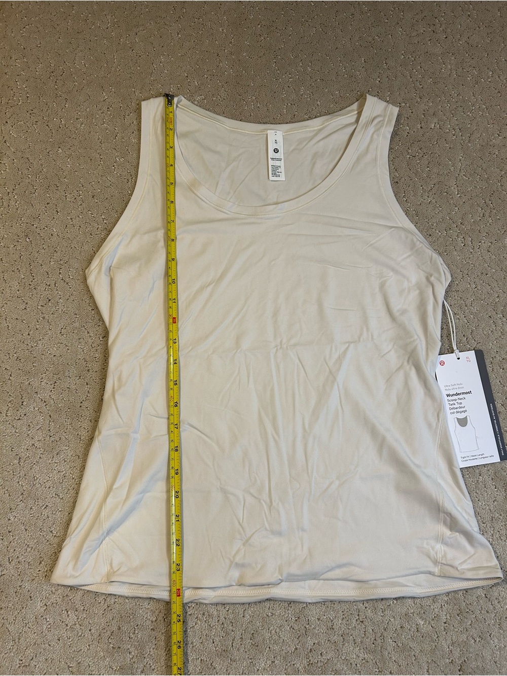NWT Lululemon Wundermost Ultra-Soft Nulu Scoop-Neck Tank Top Size XL LTIV - Picture 7 of 7